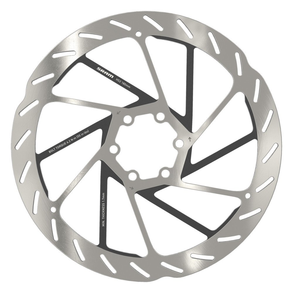 Sram Disc rotor HS2 rounded 6 holes - 160 mm, silver black