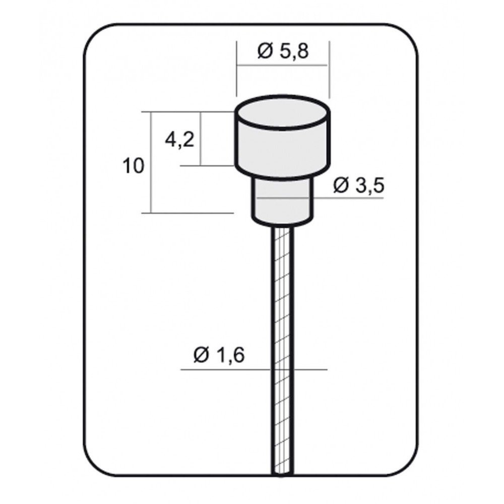 Alligator Brake cable Road Shimano/Sram - 1.5 x 1700 mm, slick inox, package 100 pieces