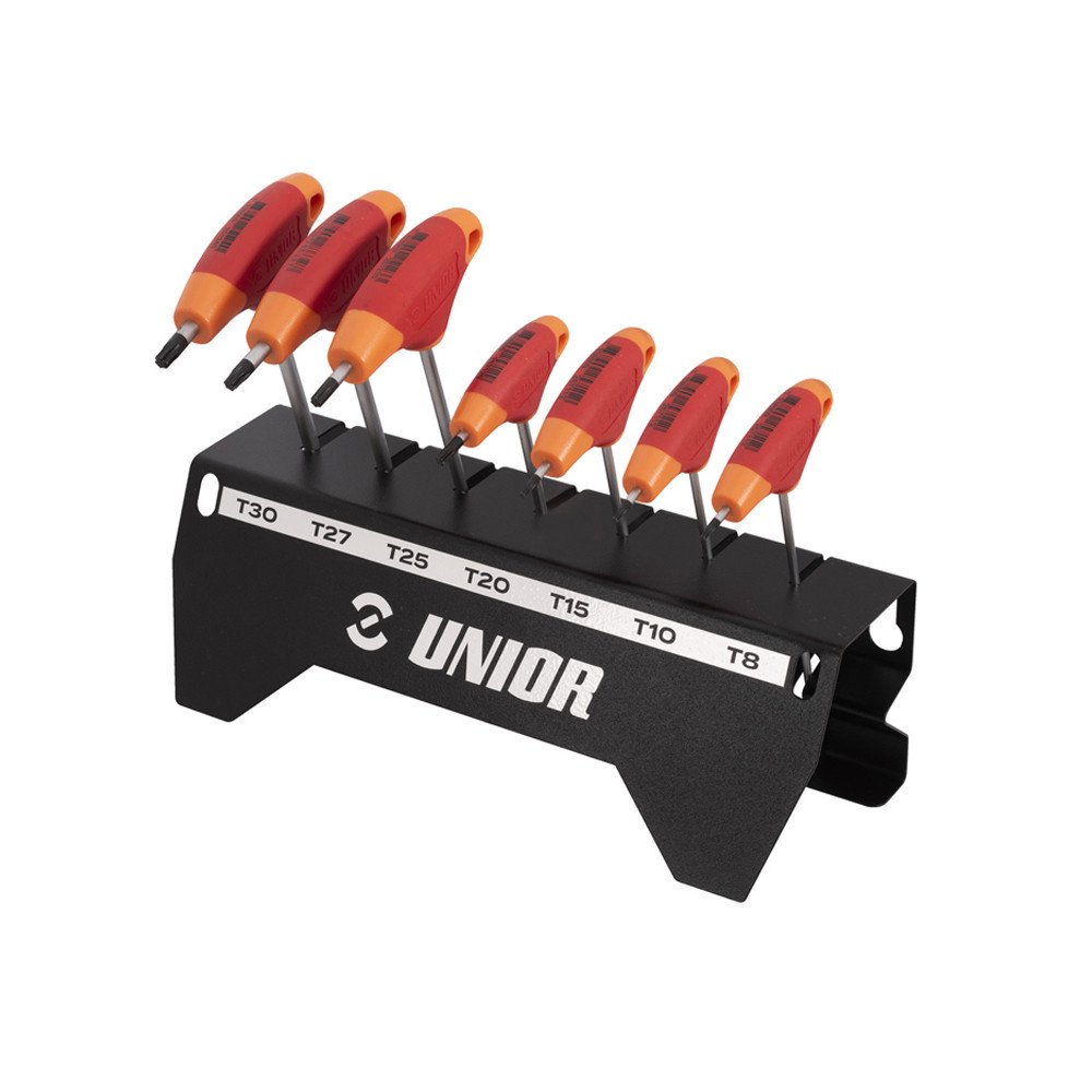 Unior Set chiavi Torx con impugnatura a T 193TX-US.1 con supporto - T8-T30