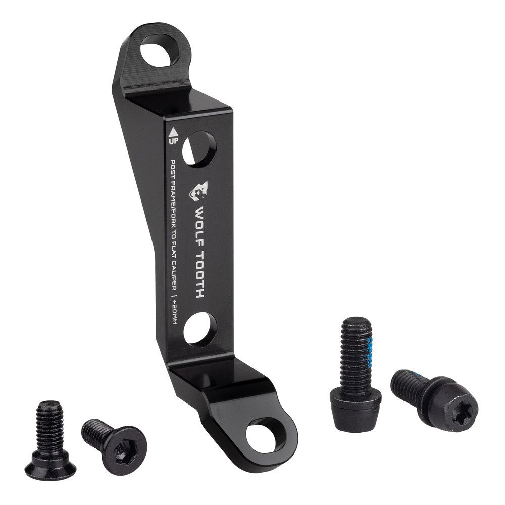 Wolftooth DISC ADAPTER FROM POST MOUNT TO FLAT MOUNT - BLACK