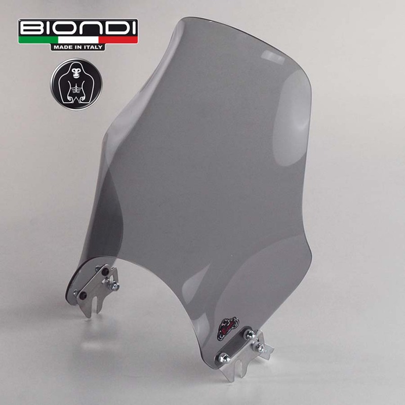 BIONDI WINDSHIELD UNIVERSAL FOR NAKEDBIKES, FUME