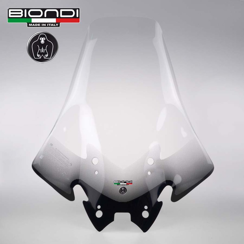 BIONDI PARABREZZA CLUB KYMCO XCITING250 05-08, USA ATTACCHI ORIG.