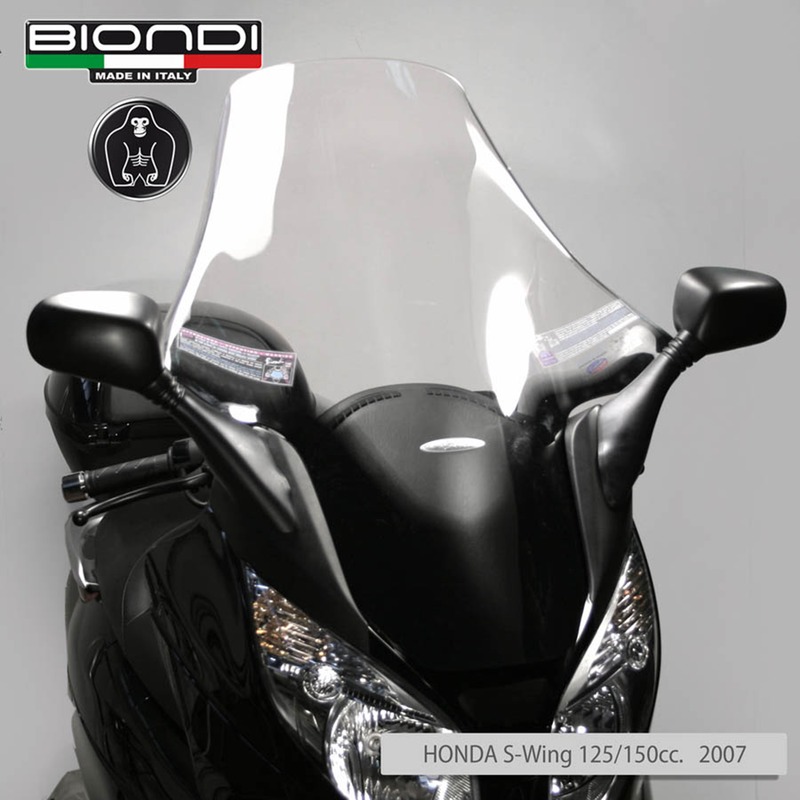 BIONDI PARABREZZA CLUB HONDA S-WING125/150 07, USA ATTACCHI ORIG.