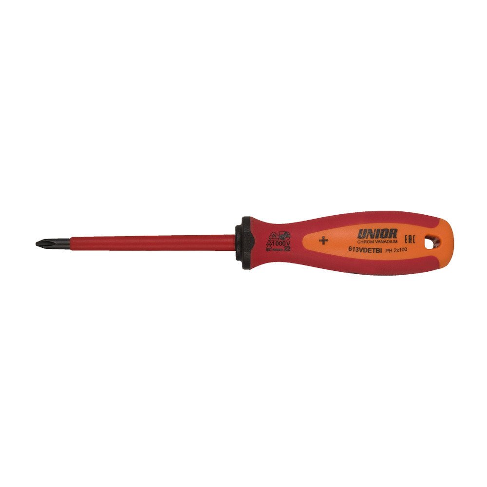 Unior Crosstip (PH) screwdriver with insulated blade, VDE TBI 613VDETBI - PH0 x 60 mm