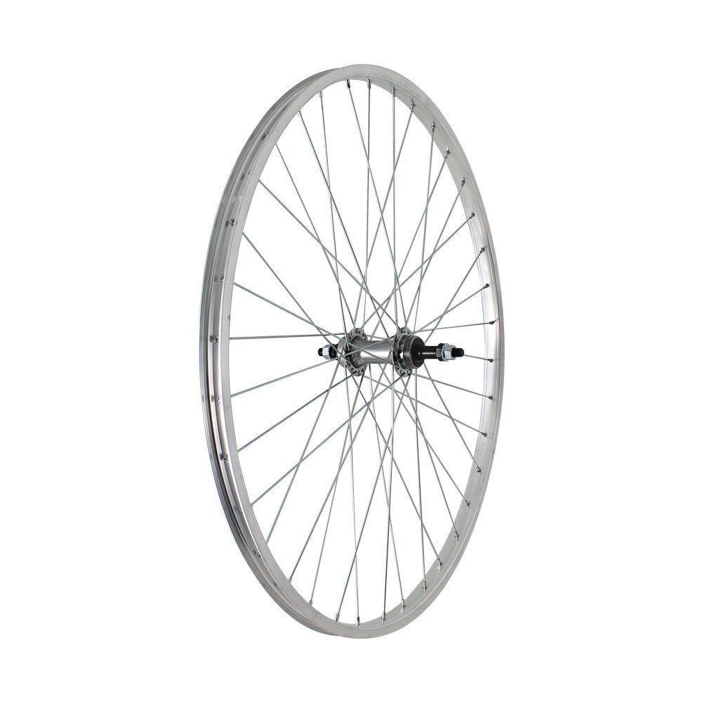 Easy Rear wheel threaded TOURING HOLLAND 26x1 3/8 - Axle 3/8, cup and cone, steel hub 6/7s, aluminium rim