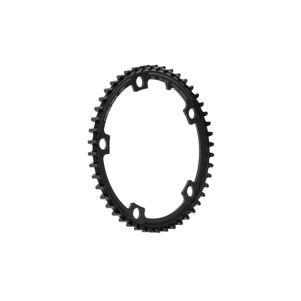 Gates Carbon Drive Pignone anteriore per cinghia CDX - 46T, 5 fori, girobulloni 130