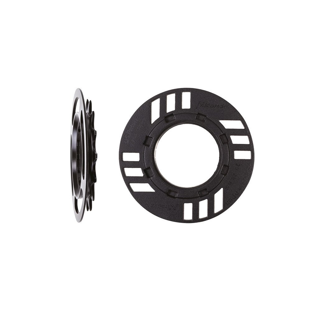 Bosch Pignone con paracorona Miranda 15 denti, offset 3 mm, per bicicletta elettrica GEN2, nero