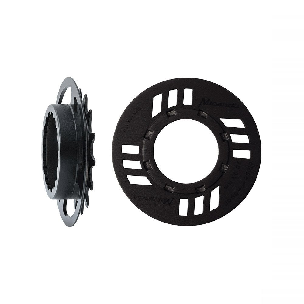 Bosch Pignone con paracorona Miranda 15 denti, offset 8,65 mm, per bicicletta elettrica GEN2, nero