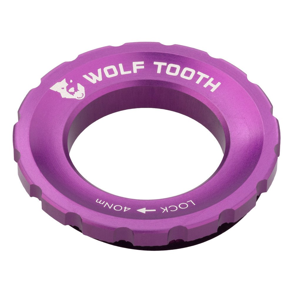 Wolftooth Lockring CHIUSURA DISCO CENTERLOCK - GHIERA ESTERNA, ULTRAVIOLET