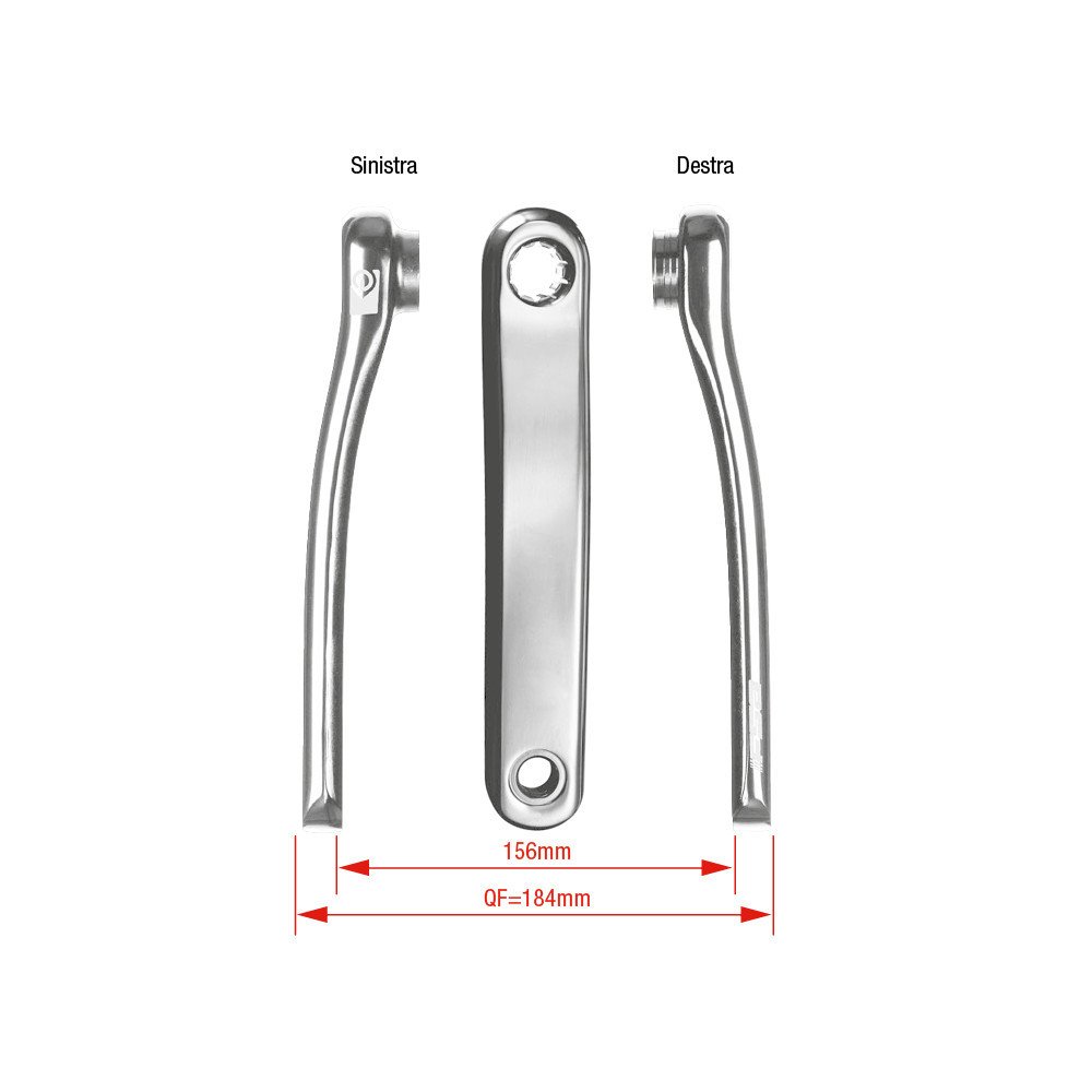 Fsa E-Bike crank arms CK-632/IS - 172.5 mm, silver