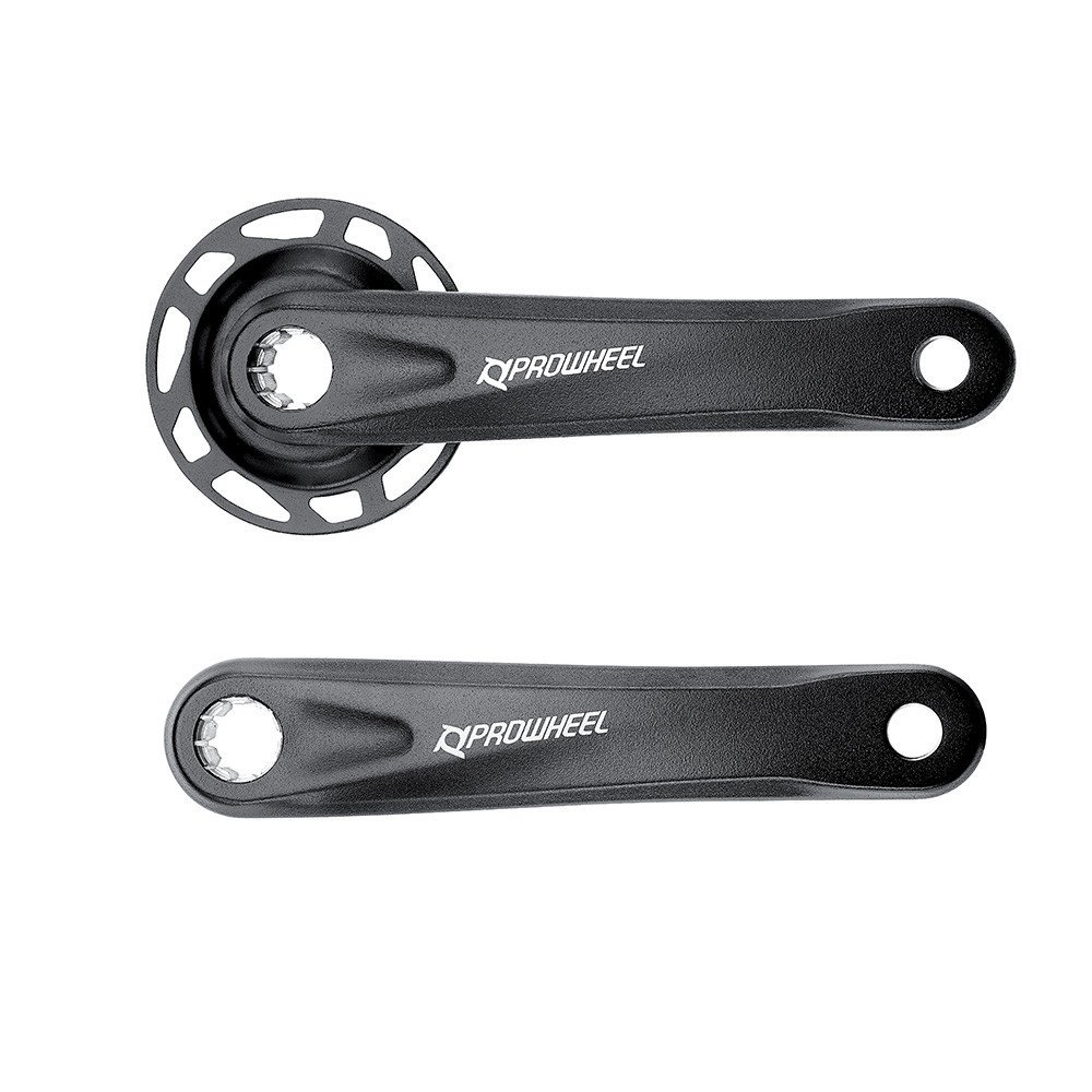 Prowheel E-Bike crank arms EB04/IS WITH CHAIN GUARD - 165 mm, black