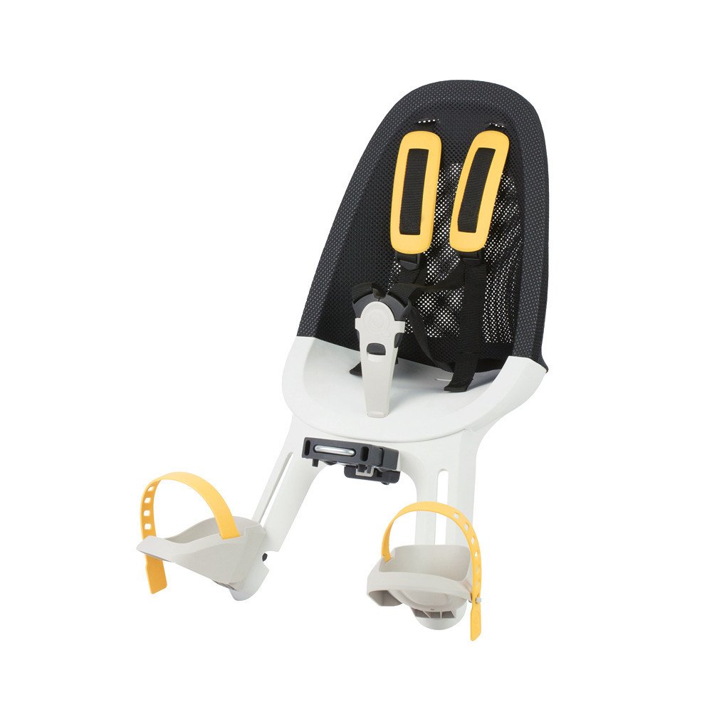 Qibbel Front child bike seat AIR FRONT - black white smoke