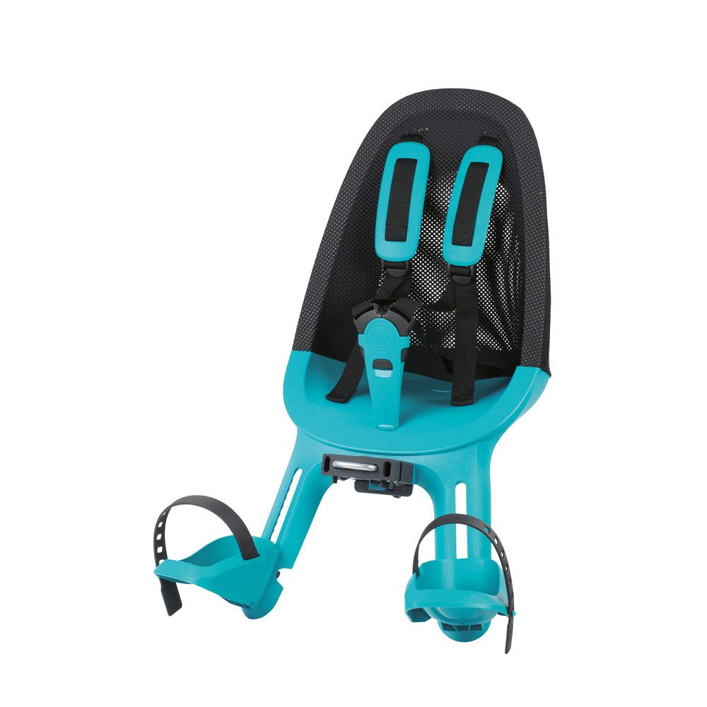 Qibbel Front child bike seat AIR FRONT - black turquoise