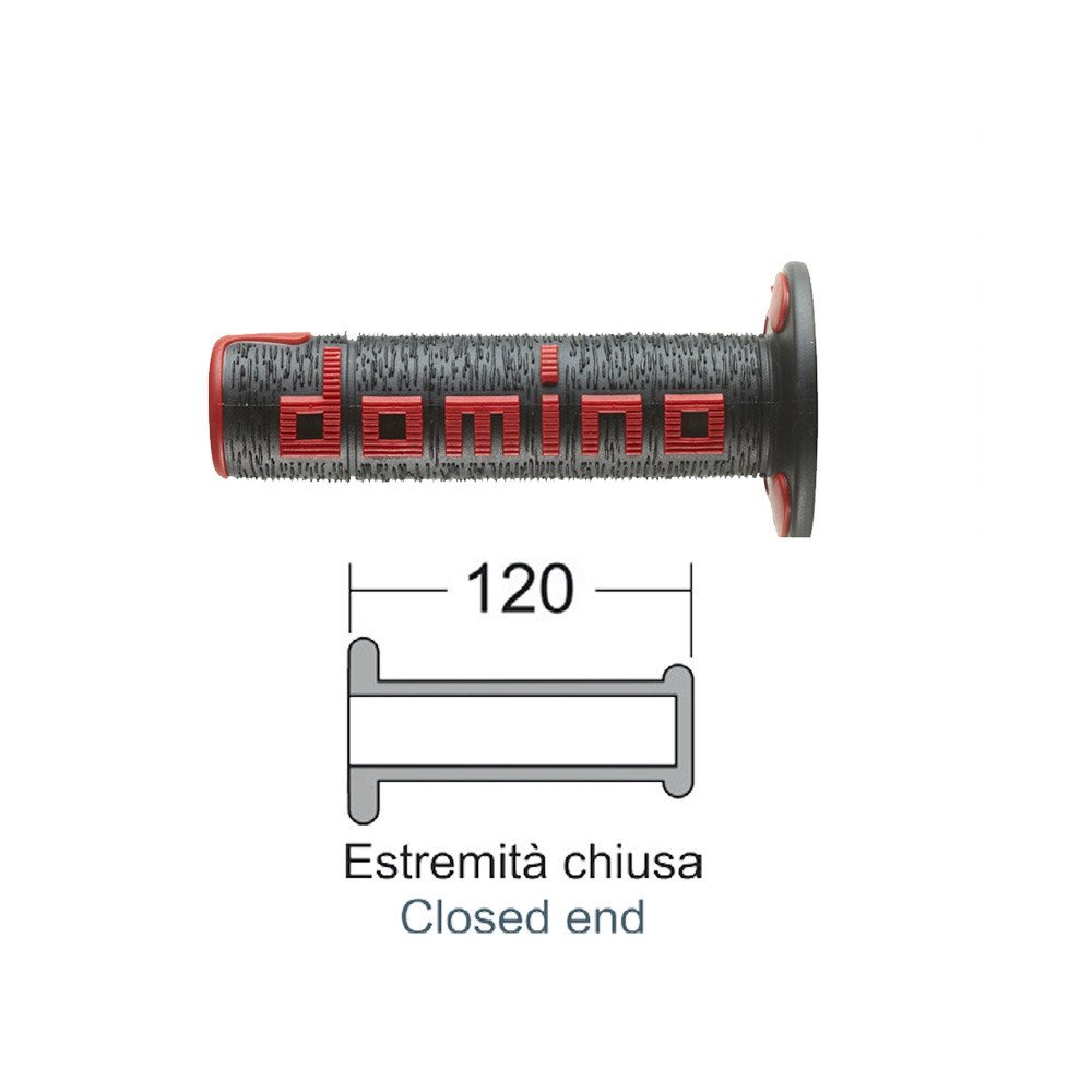 Domino DOMINO Grips off-road black/red