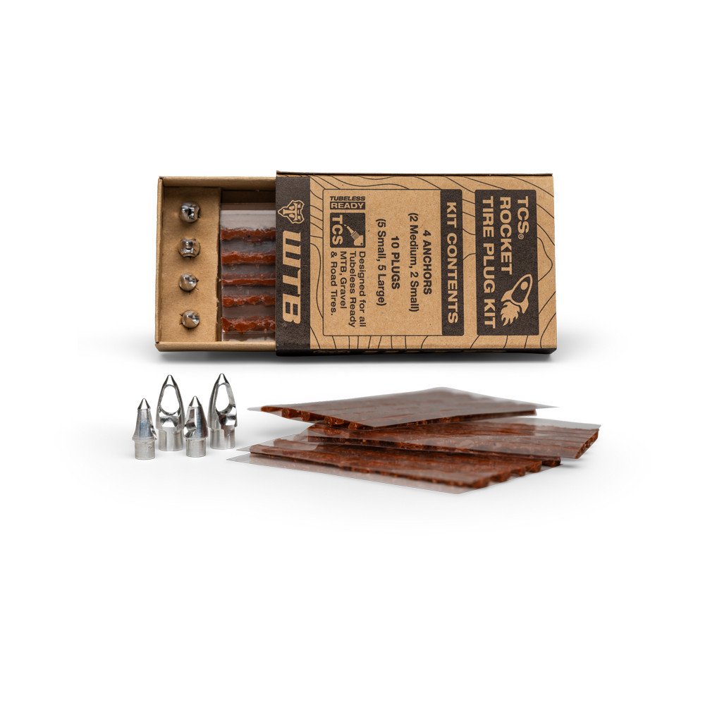 Wtb TCS ROCKET TIRE PLUG REFILL kit - 1 box composed of 15 plugs and 4 anchor