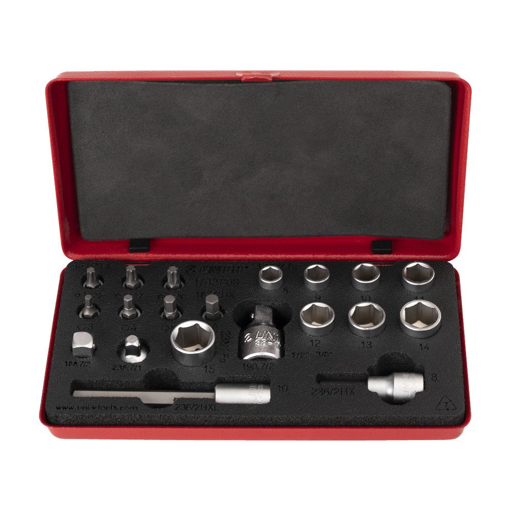 Unior Bit and sockets set 1/4 - 3/8 1782