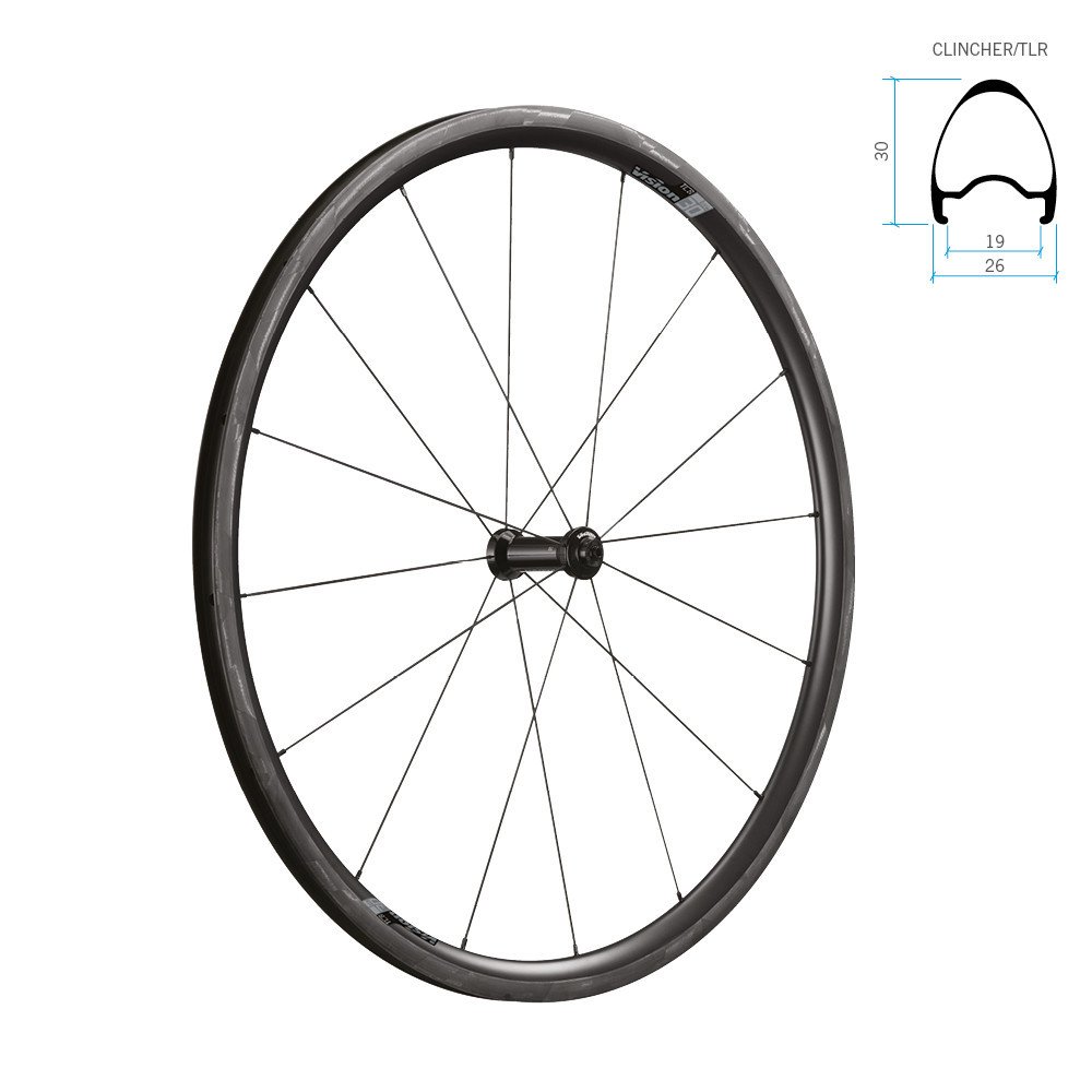 Vision SC 30 RIM BRAKE wheelset - XDR body tubeless ready clincher