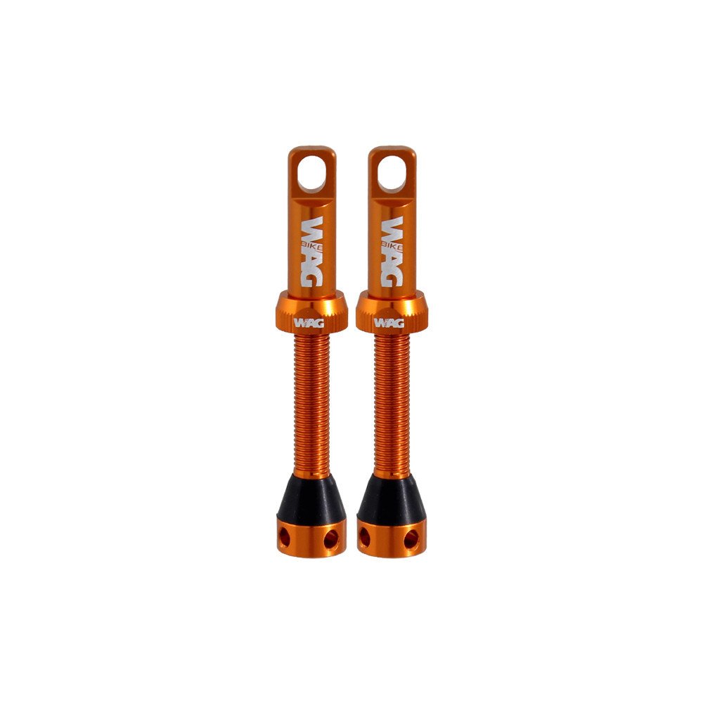 Wag Tubeless valve alloy - 44mm, orange