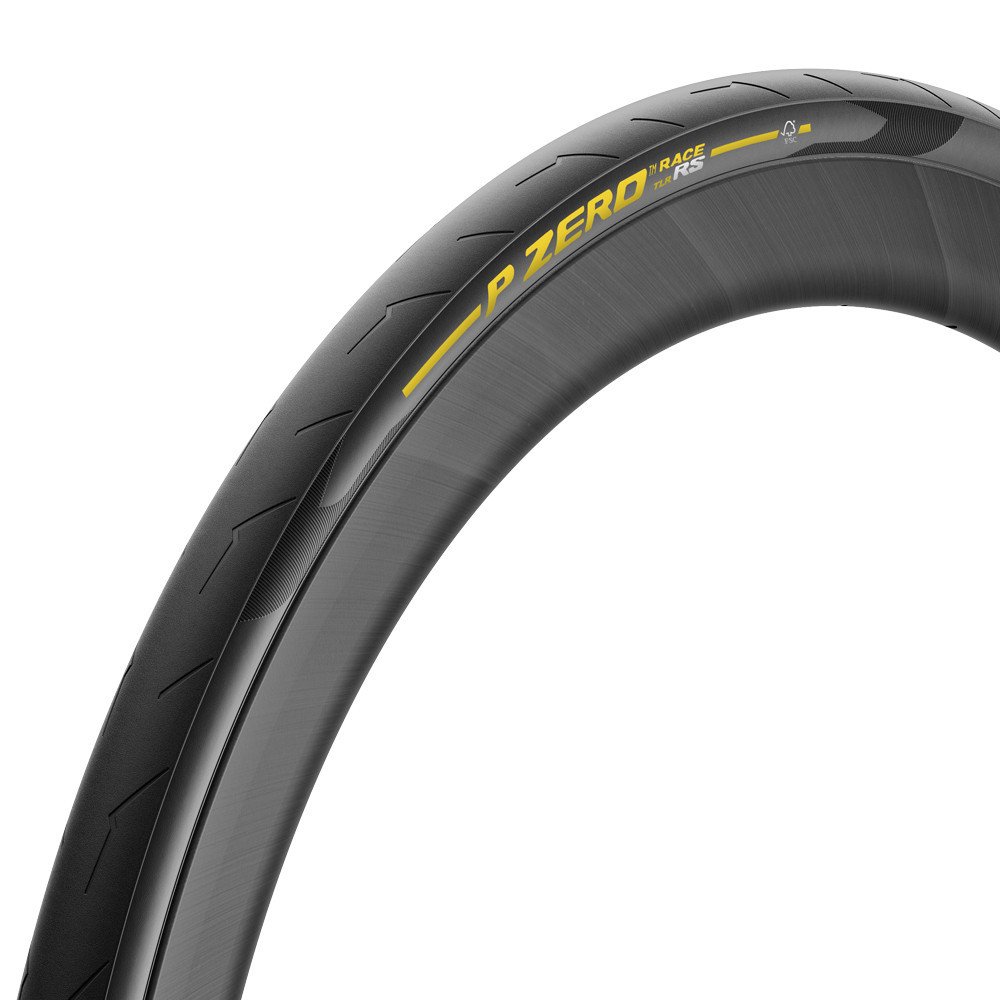 Pirelli Tyre P ZERO RACE TLR RS Made in Italy - 700x28, black yellow (Team Edition), SpeedCore, pieghevole