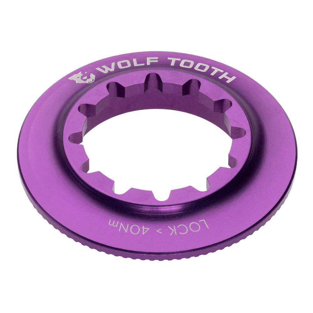 Wolftooth CENTERLOCK ROTOR LOCKRING - INTERNAL SPLINE, ULTRAVIOLET