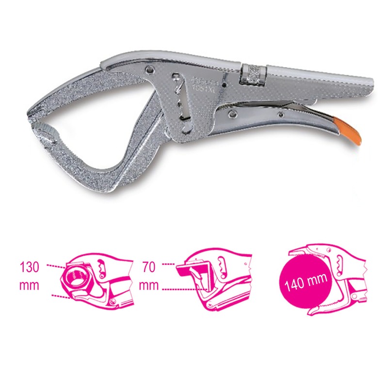 BETA 1051XL-SELF-LOCKING PLIERS EXTRA LONG