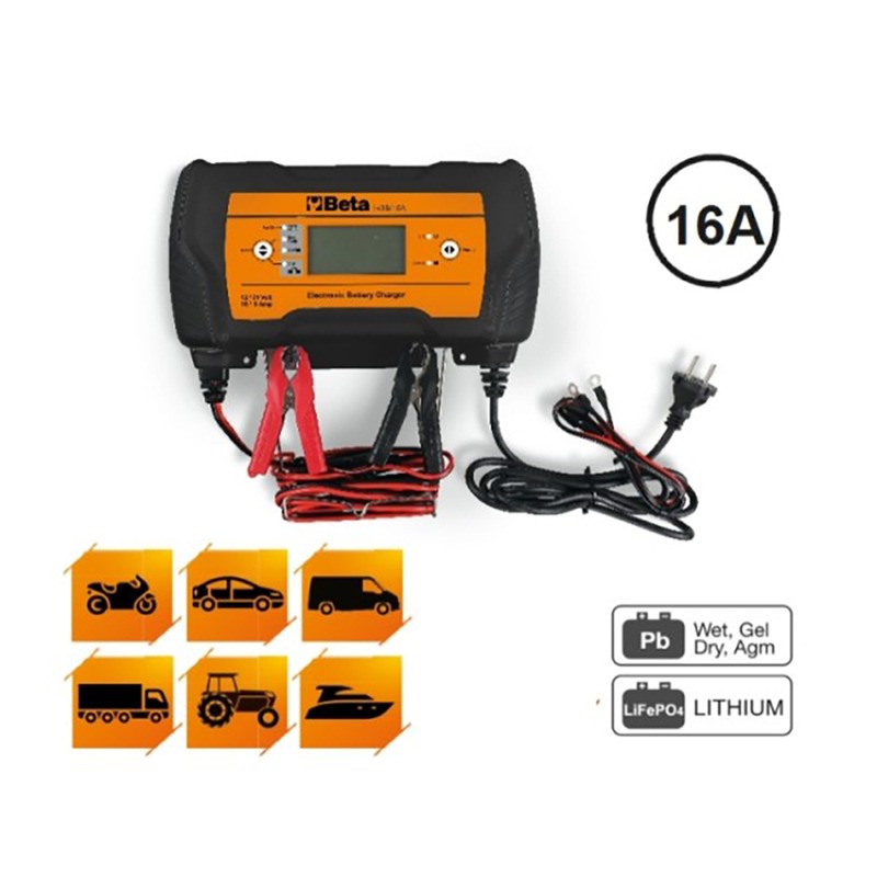 BETA 1498/16A-ELECTR. MULTIP. BATTERY CHARGER