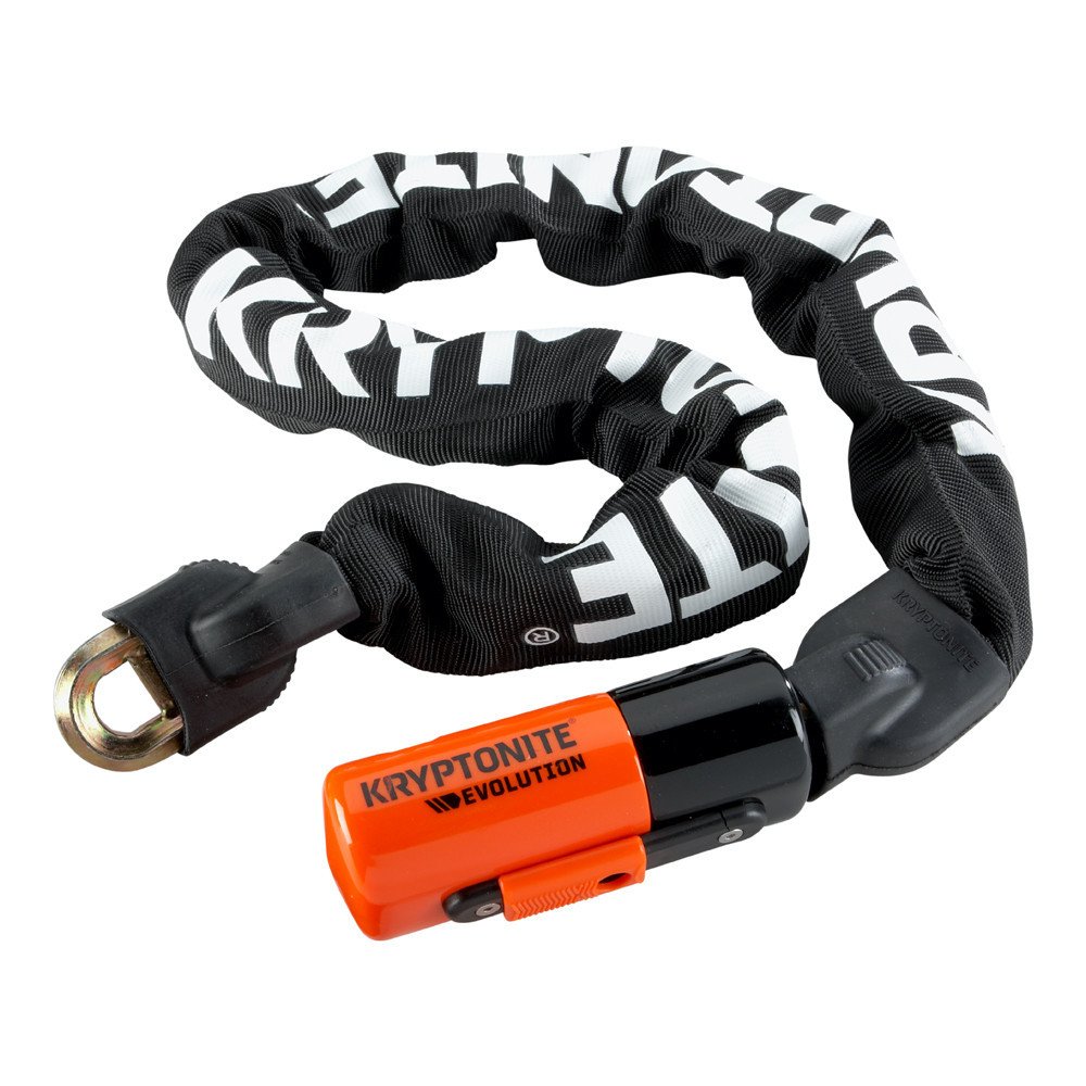 Kryptonite Integrated chain lock EVOLUTION SERIES 4 - 120 cm, black orange