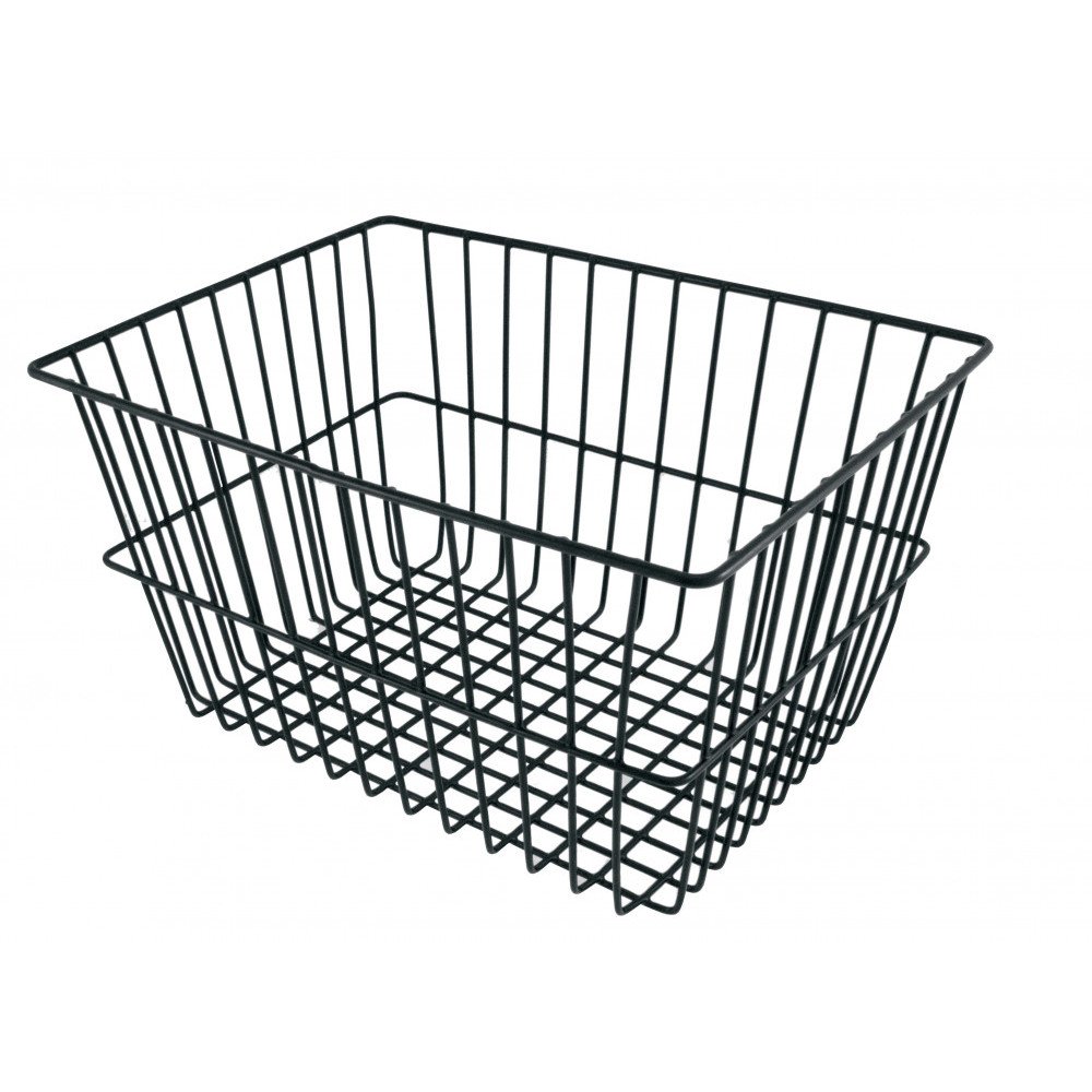 Easy Rear basket WIDE MESH HIGH - black