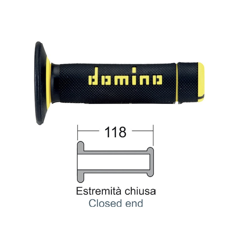 Domino DOMINO Black/Yellow grips cross