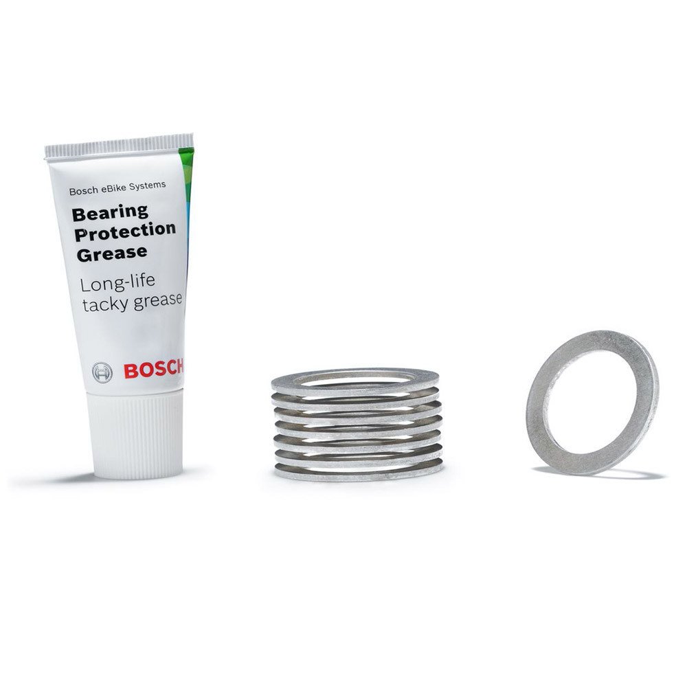 Bosch Bearing protection ring service kit BDU3xx, for protecting the bearingon the drive unit, 8 bearing rings including tube of grease