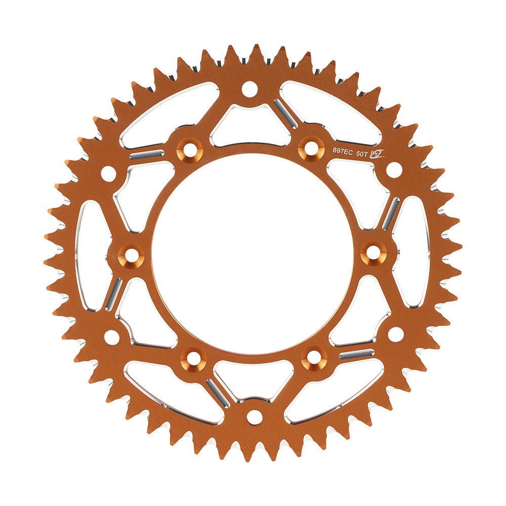 Chiaravalli Group Spa Rear Sprocket 897 - 50 EC Orange