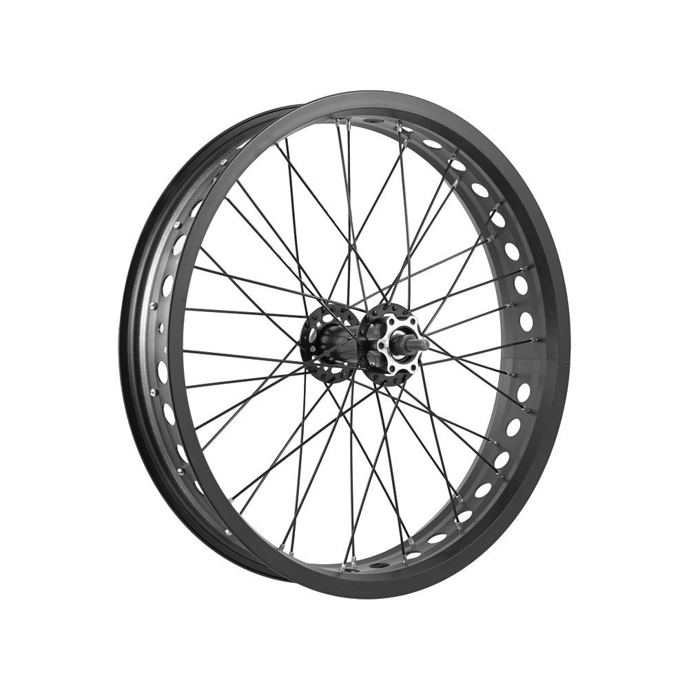 Easy Ruota anteriore FAT BIKE 20x4 - Perno 3/8, sfere, mozzo acciaio, cerchio alluminio