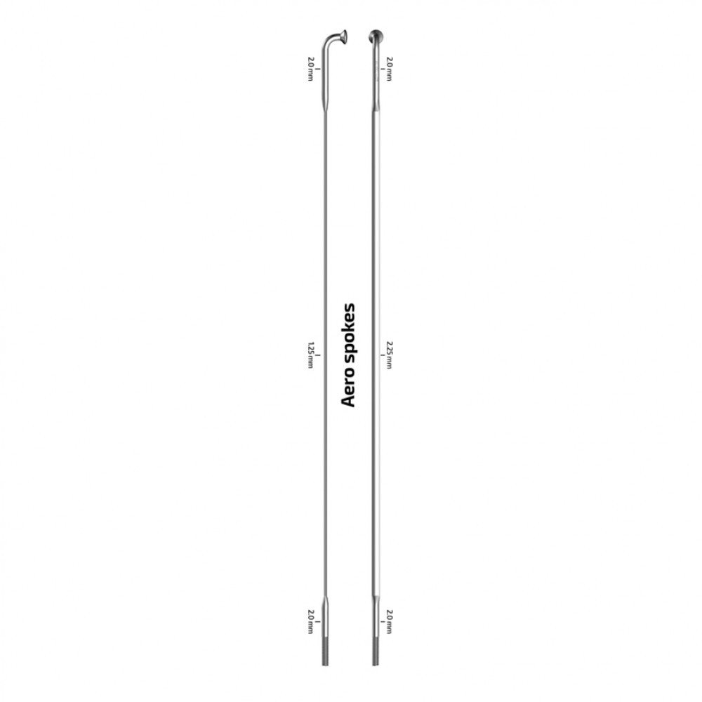 Sapim RAGGIO CX-SPRINT INOX testa I-Dritta  -  296 mm, nero, confezione 4 pezzi 