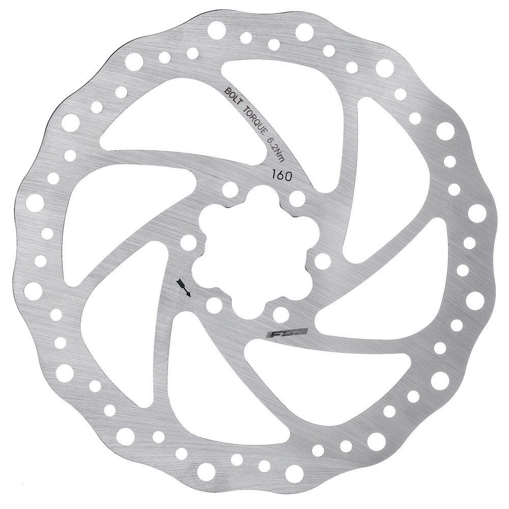 Fsa Disco AFTERBURNER 6 fori - 160 mm, argento