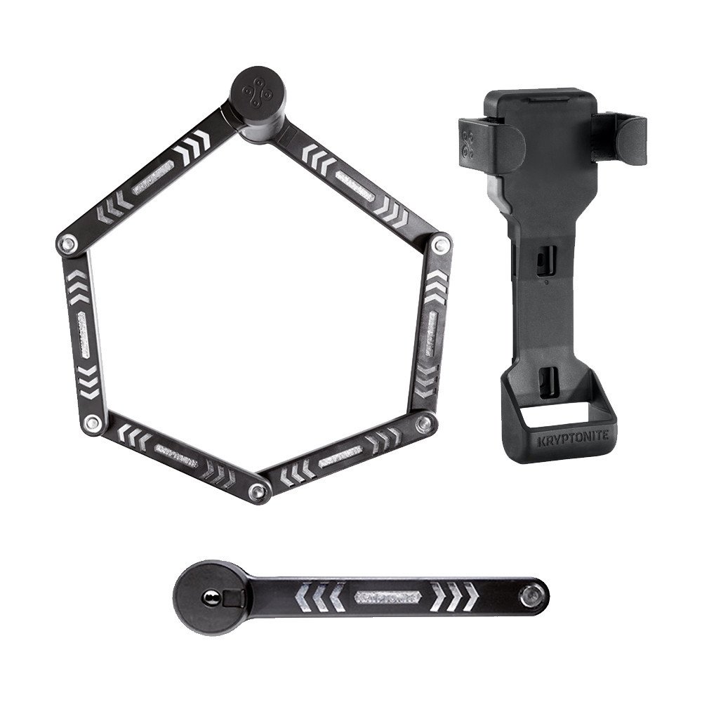 Kryptonite Lucchetto pieghevole KRYPTOLOCK 610 S - nero argento