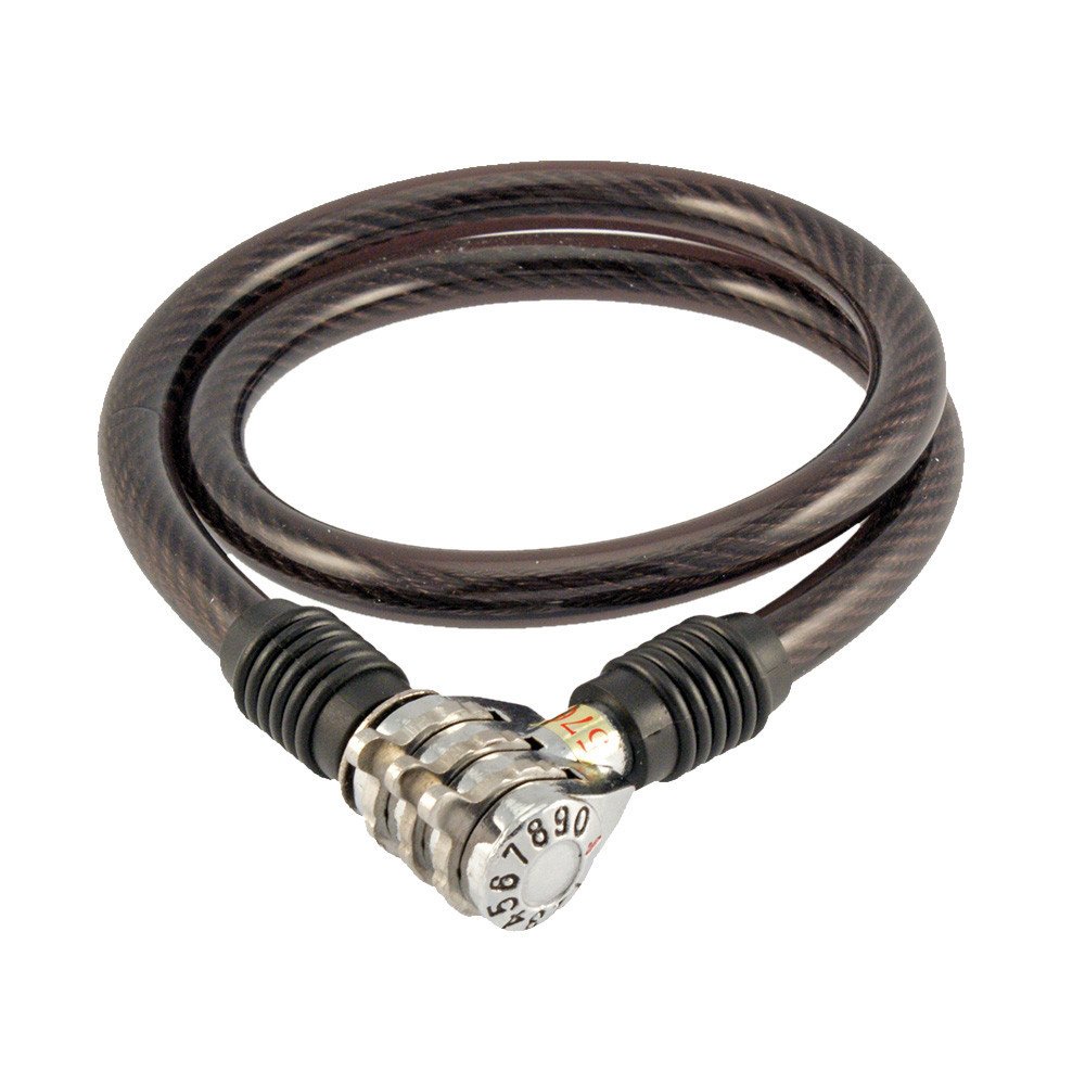 Wag Lucchetto cavo spirale COMBINAZIONE Ø 10 - nero