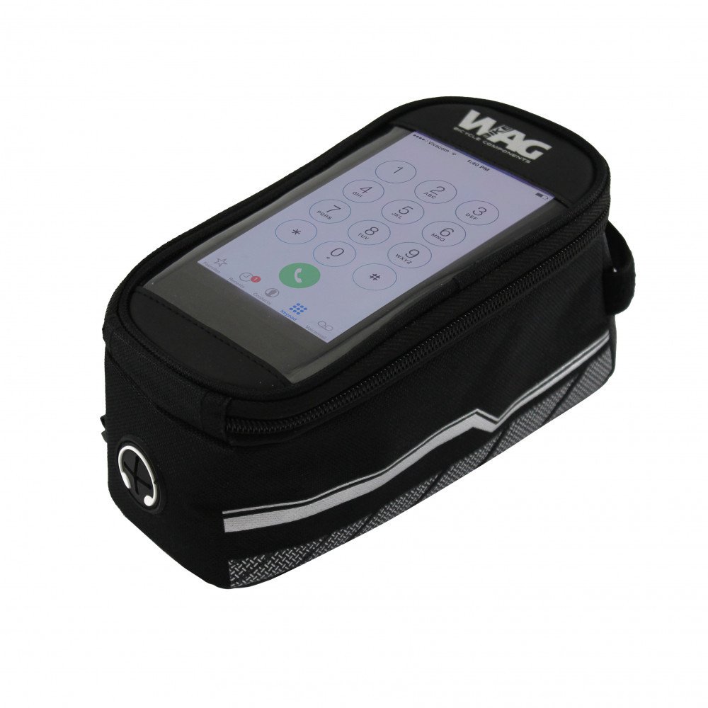 Wag Borsa tubo orizzontale porta smartphone TOP TUBE - M, nero