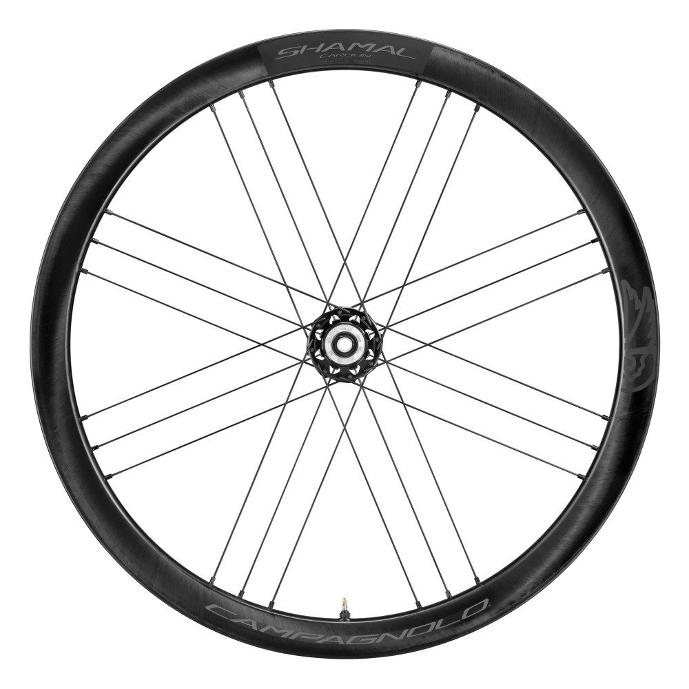 Campagnolo Coppia ruote SHAMAL CARBON c21 tubeless ready 2-Way Fit Disc 28/700C - Campagnolo N3W (con adattatore 12v incluso), Center Lock AFS