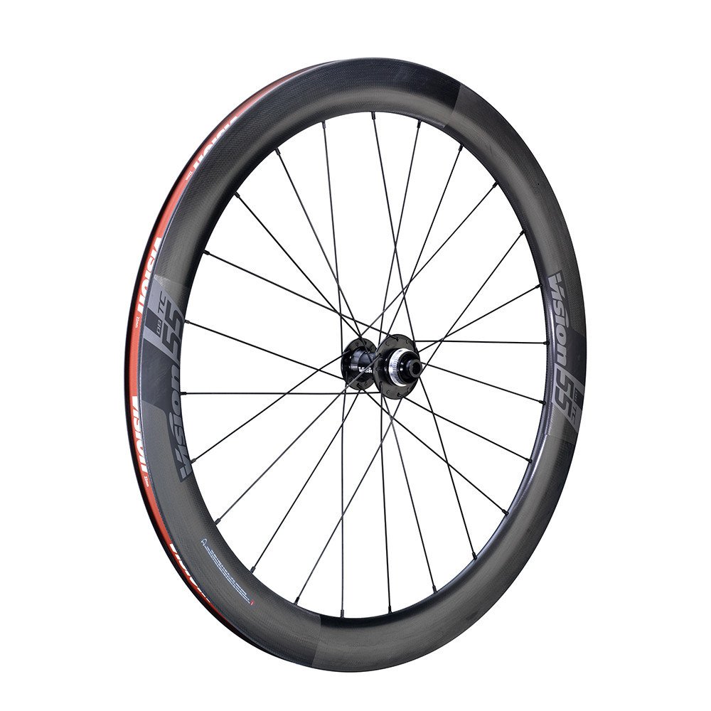 Vision Coppia ruote TC 55 Carbon c19 tubeless ready Disc 28/700C B1 - SH11/HG, Center Lock