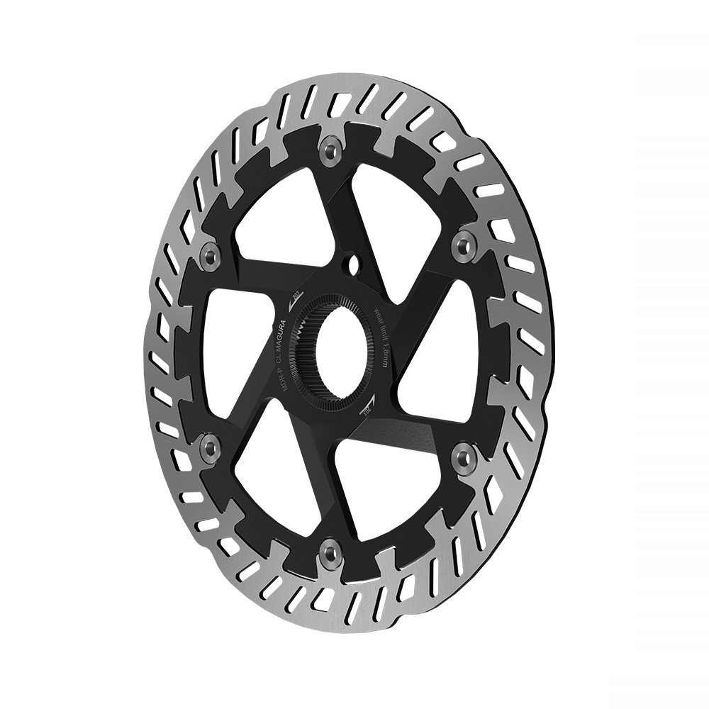 Magura Disco MDR-P Center Lock con ghiera esterna - 203 mm, nero argento