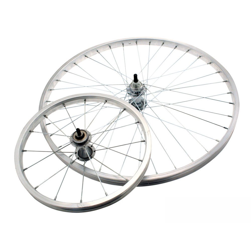 Easy Ruota anteriore TIPO R (a bacchetta) 26x3/8 - Perno 5/16, sfere, mozzo acciaio,cerchio acciaio