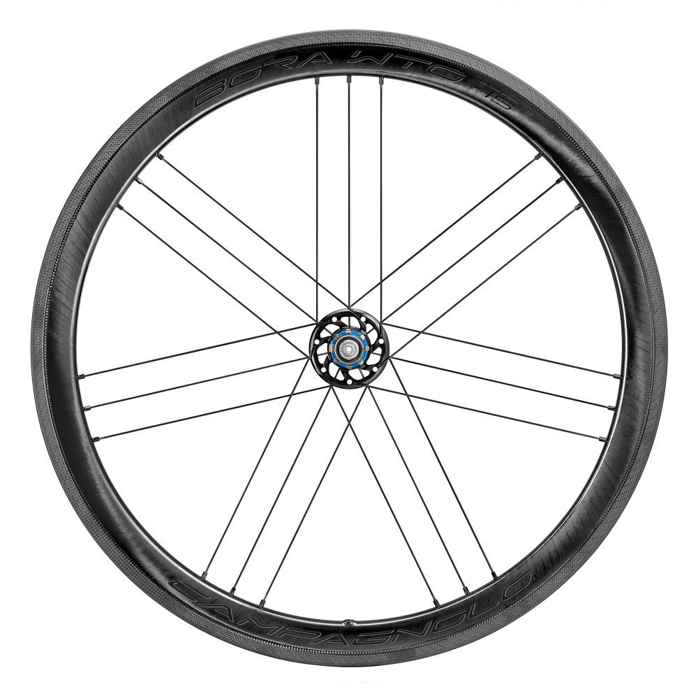 Campagnolo Coppia ruote BORA WTO 45 Carbon c19 tubeless ready 2-Way Fit pattino 28/700C - Campagnolo 12v, grafica dark nera