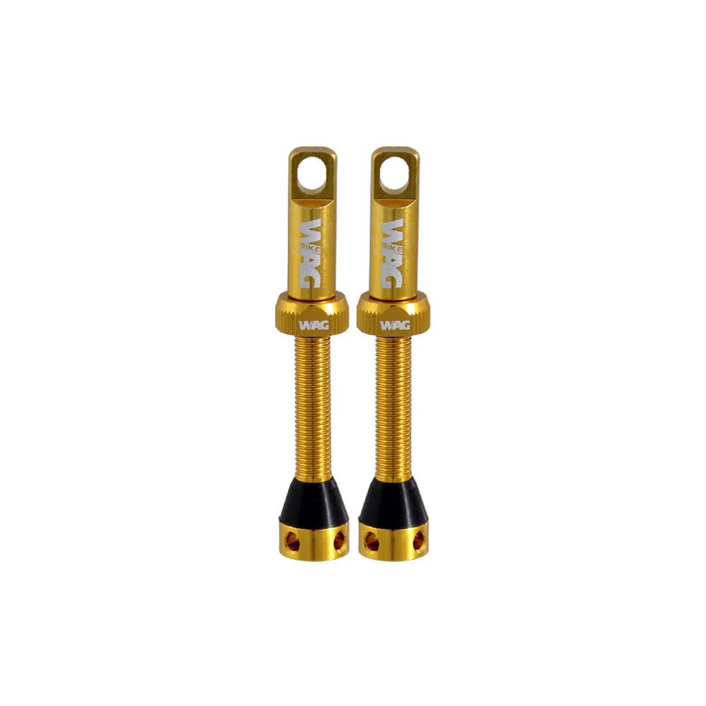 Wag Coppia valvola tubeless alluminio - 44mm, oro