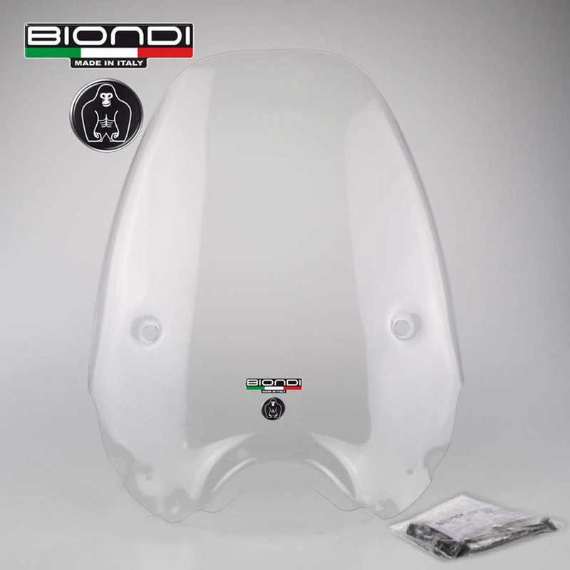 BIONDI PARABREZZA CLUB APRILIA SCARABEO 125 04 ATTACCHI COMPRESI