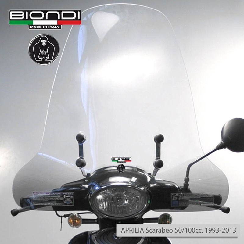 BIONDI KIT WINDSCREEN + BRACKETSAPRILIA SCARABEO 50/100 93-13