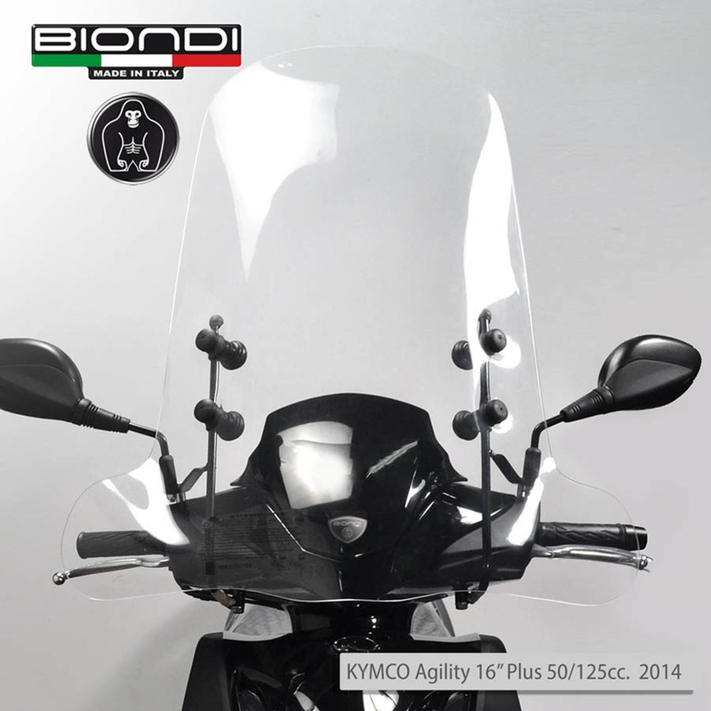 BIONDI KIT WINDSCREEN + BRACKETSKYMCO AGILITY R16 08- 14-