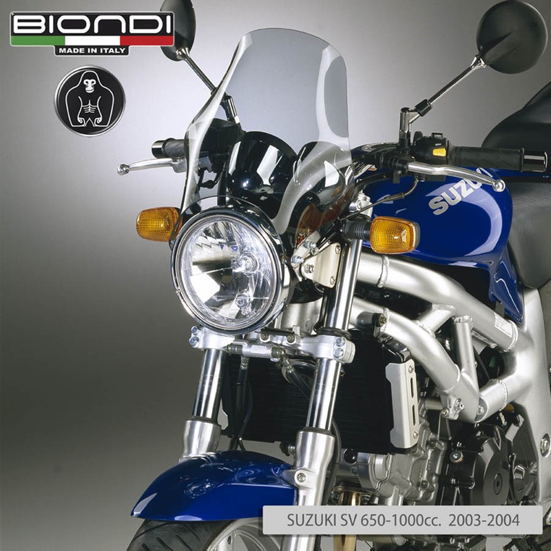 BIONDI WINDSHIELD UNIVERSAL FOR NAKEDBIKES, FUME