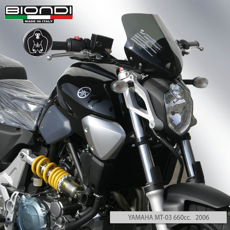 BIONDI WINDSHIELD YAMAHA MT 03 750 06FUME DARK