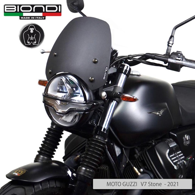 BIONDI WINDSHIELD GUZZI V7 III 18-20NERO SATINATO