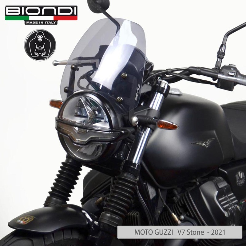 BIONDI WINDSHIELD GUZZI V7 III 18-20FUME\' CHIARO